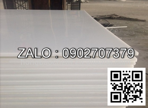 Tấm Nhựa Cứng Pom Trắng - Đen Cắt Lẽ