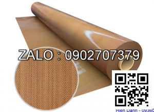 Vải Chịu Nhiệt Cao Màu Nâu Có Keo - Khổ 1000Mm