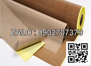Vải thủy tinh phủ Teflon màu nâu