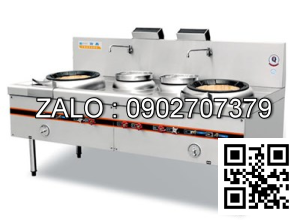 Bếp á 2 họng 1 nồi súp (có quạt thổi) Kingbetter BJSD-001