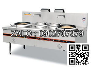 Bếp á 2 họng 2 nồi súp (có quạt thổi) Kingbetter BJSS-001