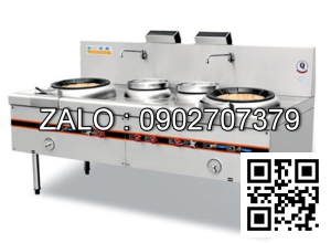 Bếp á 2 họng 2 nồi súp (có quạt thổi) Kingbetter YDSS-001