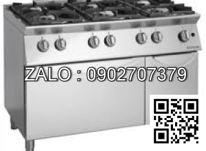 Bếp Âu 6 họng dùng gas có lò nướng dùng gas Giorik ECG760F