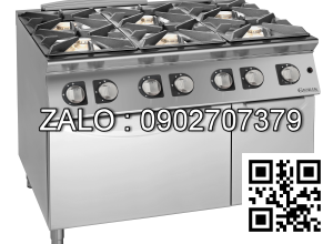 Bếp Âu 6 họng dùng gas có lò nướng dùng gas Giorik CG760F