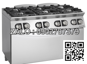 Bếp Âu 6 họng dùng gas có lò nướng dùng điện Giorik ECG760E