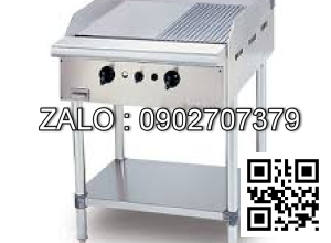 BẾP CHIÊN PHẲNG NỬA NHÁM DÙNG GAS CÓ CHÂN ĐỠ GG2B12RFS