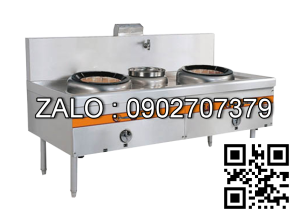 BẾP Á 2 HỌNG CÓ QUẠT THỔI 1 BẦU NƯỚC NEW WORLD ZCY2-52/104Y1