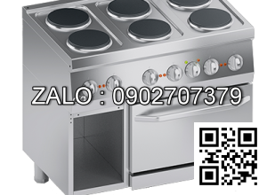 Bếp âu điện 6 họng có lò nướng line 600 ATA K6ECU15FF