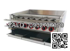 Bếp gas 4 đầu kèm lò nướng chạy gas Wailaan WGF4-7