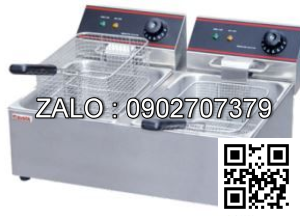 Bếp chiên nhúng điện 2 bồn 2 rổ Okasu OKS-EF902