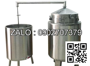Nồi nấu rượu inox 100 kg/mẻ OKASU KS-NR100
