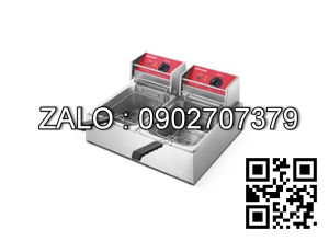 Bếp chiên nhúng đôi có vòi xả Libermann L-102V