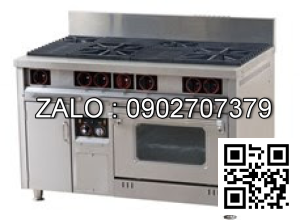 Bếp Âu 2 họng to và 2 họng nhỏ kèm lò nướng CFH-120AS