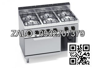 Bếp âu 6 họng dùng gas Berto's G7F6MPW