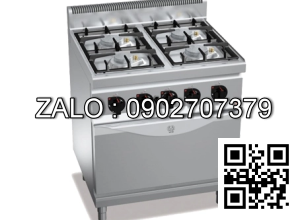 Bếp âu 4 họng, 1 lò nướng bằng gas BERTO'S G7F4-FG1