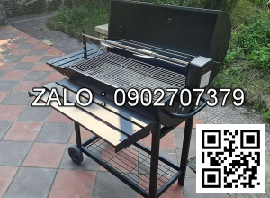 Bếp nướng đen có moto xoay BBQ-05