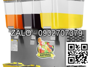 Máy làm lạnh nước trái cây 3 ngăn dạng xoay