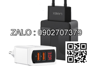 Cóc Sạc Nhanh 2 Cổng Usb 3.0A Lanex LC05