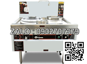 Bếp Á Okasu đơn họng gang có bầu nước