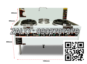 Bếp Á đôi họng gang Okasu 1500