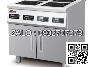 Bếp Âu Okasu điện từ 4 họng (3kw/ họng)