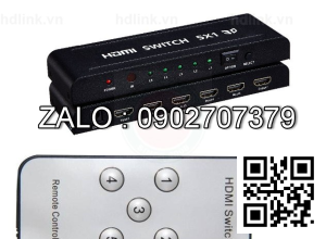 Switch HDMI 5 --> 1 Có Remote (HD 501)