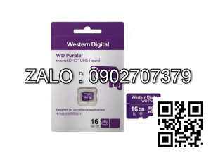 Thẻ Nhớ MicroSD Western Digital Purple 16GB Box Class10 (Dùng Camera)