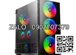 Case VSP FA-401 Gaming Có Sẵn Fan LED RGB 14cm