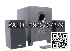 Loa 2.1 AAP E011 Chính Hãng (AUX, Bluetooth, USB, Thẻ Nhớ, FM, Remote)