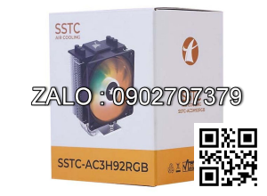 Fan Tản Nhiệt CPU SSTC-AC3H92RGB LED RGB ( LGA1700) Sử Dụng Chính Cho Dòng Main H610/B660