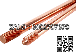 Cọc tiếp địa mạ đồng D16 2.4m Ấn Độ