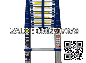 Thang nhôm rút đơn Ninda NK-48 màu xanh