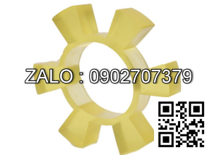 Giam chan 6 canh nhua PU,phi 93/52/42*18