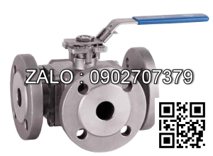 Van bi inox mặt bích lắp động cơ điều khiển