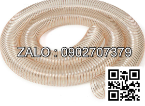 Ống hút bụi PU lõi thép mạ đồng Ø150
