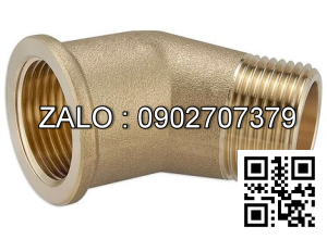 co lơi 45 ren ngoài , ren trong thau 3/8