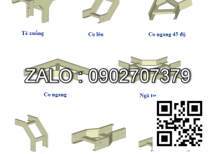 Co xuống thang cáp 500x75mm, 1mm