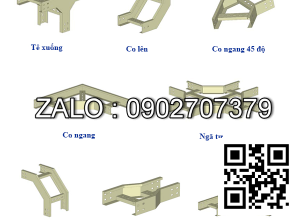 Co xuống thang cáp 400x100mm, 1.2mm