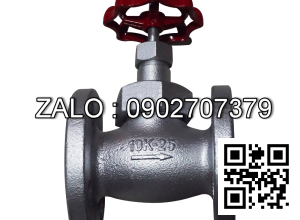 Van cầu gang JIS5K DN25