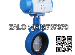 Van bướm điều khiển khí nén Inox 316 DN25