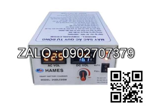 Máy sạc ắc quy tự động Hames 24V-200Ah HM-2420 LCD