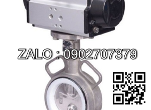 Van bướm Inox 304 khí nén DN32