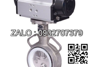 Van bướm Inox 304 khí nén DN14