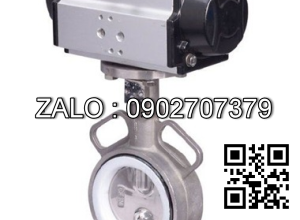 Van bướm Inox 304 khí nén DN24