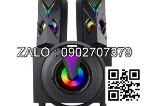 Loa 2.1 AAP E009 Led Chính Hãng (AUX, Bluetooth, USB, Thẻ Nhớ, FM, Remote)