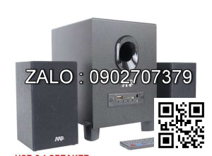 Loa 2.1 AAP E011 Chính Hãng (AUX, Bluetooth, USB, Thẻ Nhớ, FM, Remote)