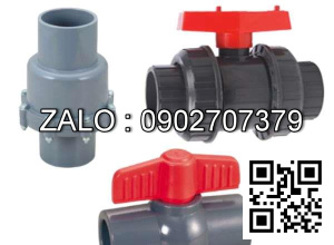 Van khóa nhựa tay vặn màu đỏ 60 Bình Minh