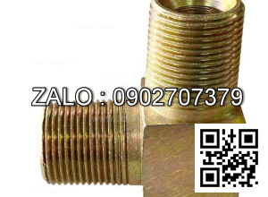 Co nối thủy lực 2 đầu ren ngoài đồng thau phi 10mm , G 1/8