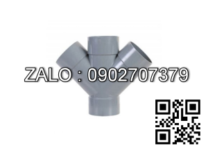 tứ thông 45 độ nhựa phi 160 Hoa Sen