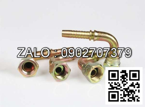 Đầu bấm nối ống thủy lực 3/8  co số 6